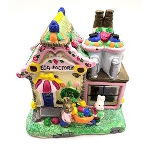 Jelly Bean Junction Egg Factory 2005 Easter,  Decorative, Lighted!